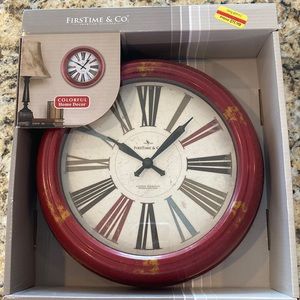 Red Relic Wall Clock